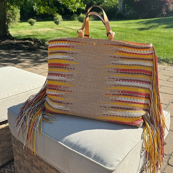 Tory Burch Aidan Fringe Tote - Picture 3 of 4